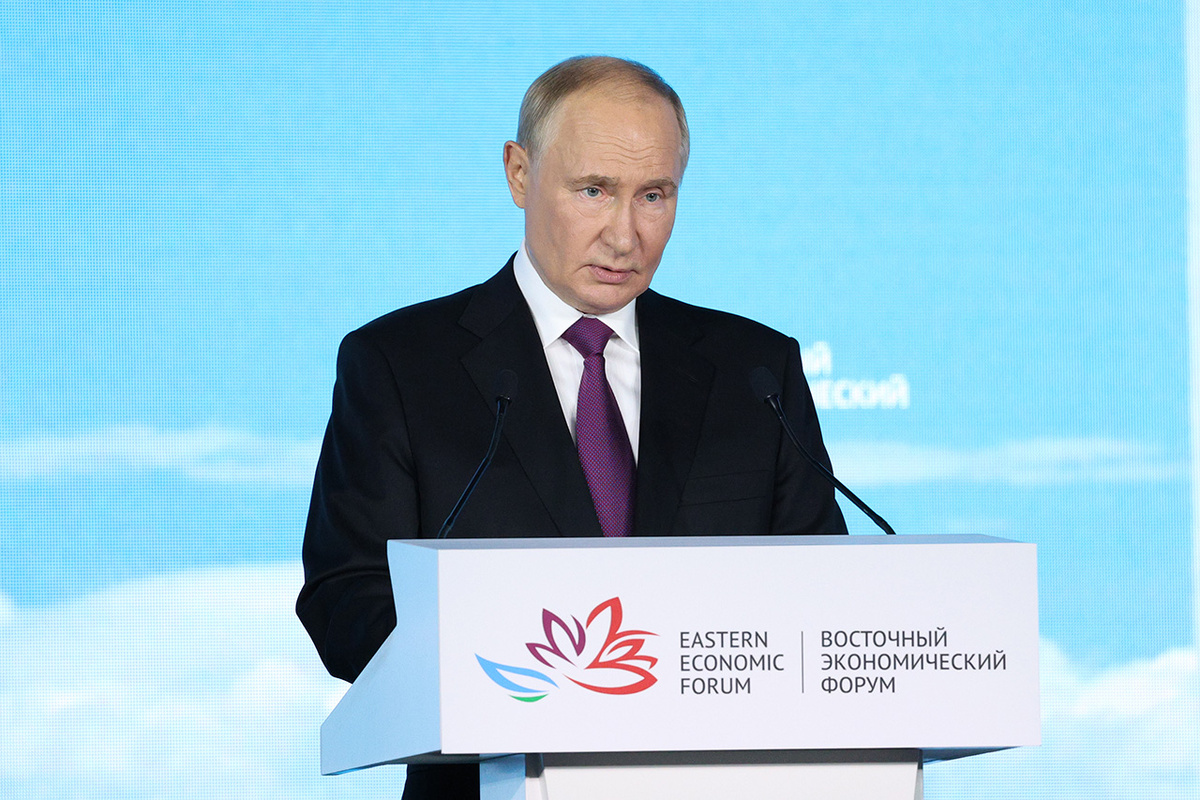 Владимир Путин находится во Владивостоке 4 и 5 сентября.  Фото: из фотобанка Фонда Росконгресс photo.roscongress.org / Кирилл Казачков
