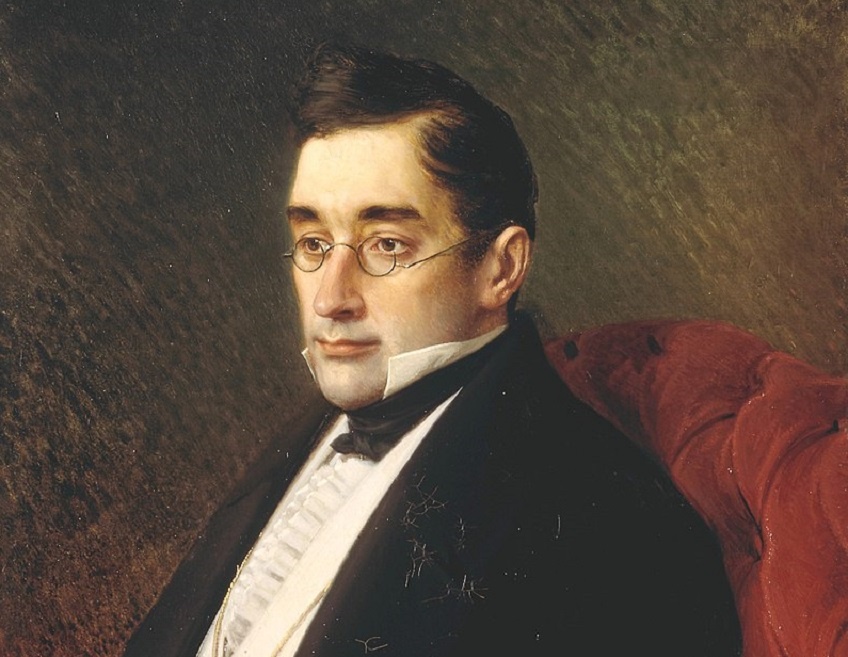 © Портрет А. Грибоедова работы И. Крамского, 1875 год