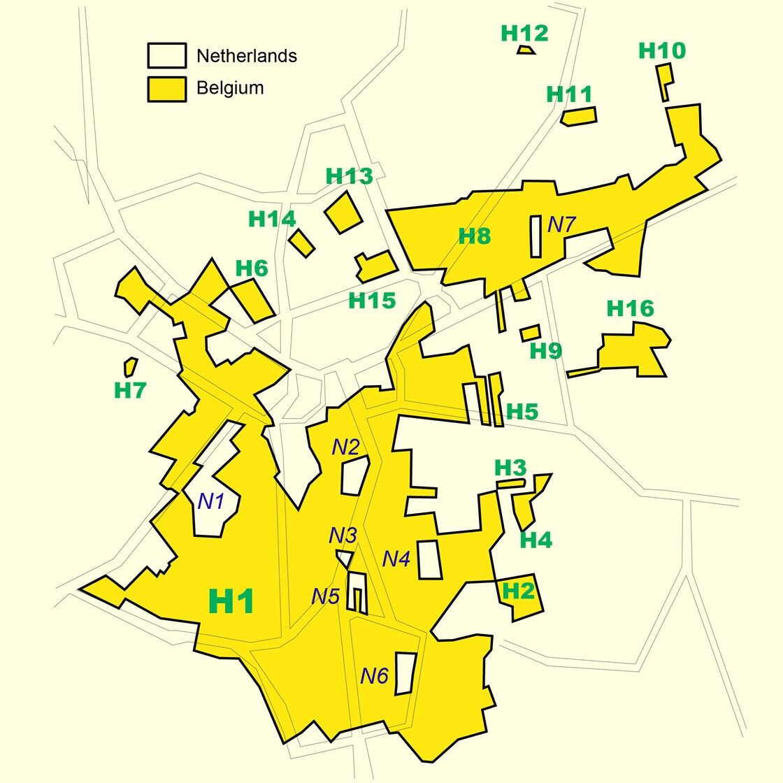 Деление улиц в деревне