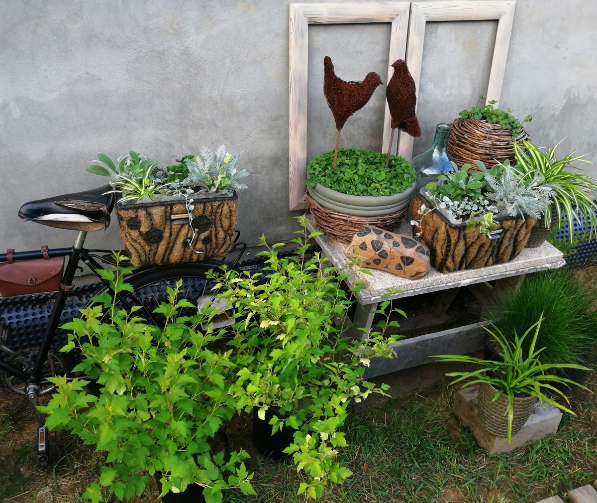 Вышитые, плетёные, мозаичные горшки. Конец зимы и начало весны 2024 я посвятила их изготовлению. Это к вопросу, как снять садовый зyд – делать красивые горшки же! 