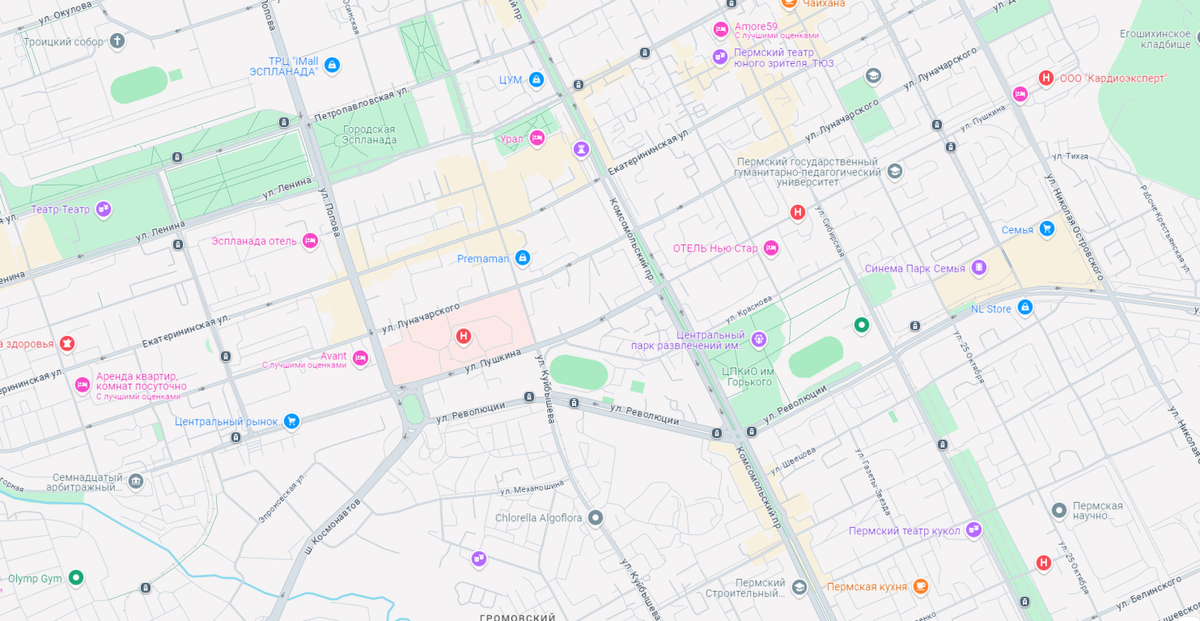 В Перми хорошая планировка улиц, очерченная по линейке.