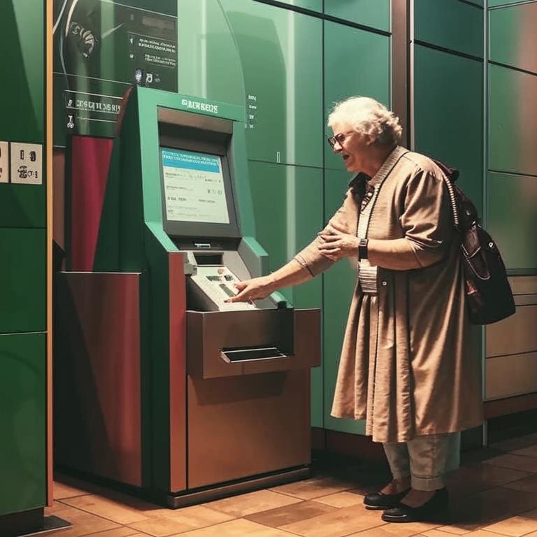 Бабушка делает бабки. 