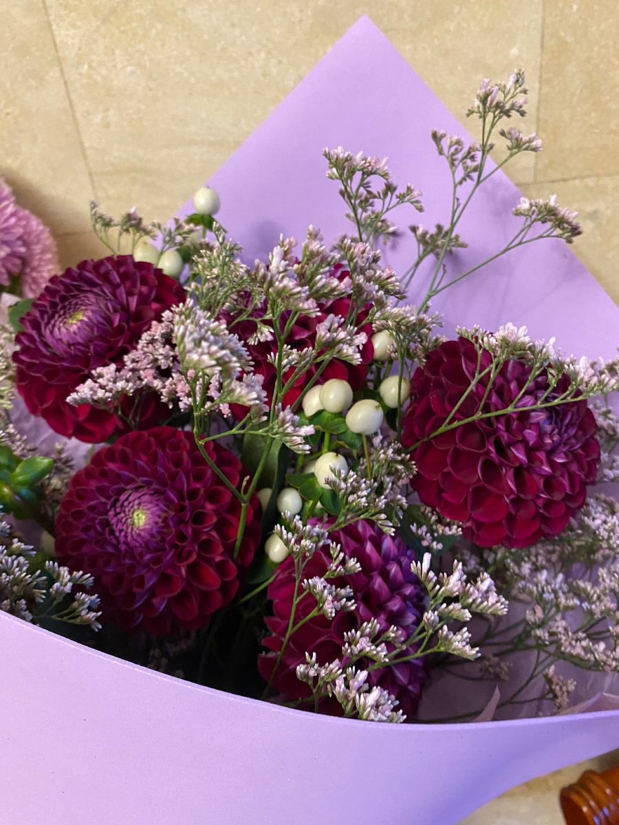 Одно из моих хобби - собирать букеты