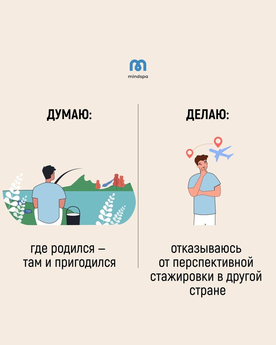 Пример ограничивающего убеждения (иррациональной установки)