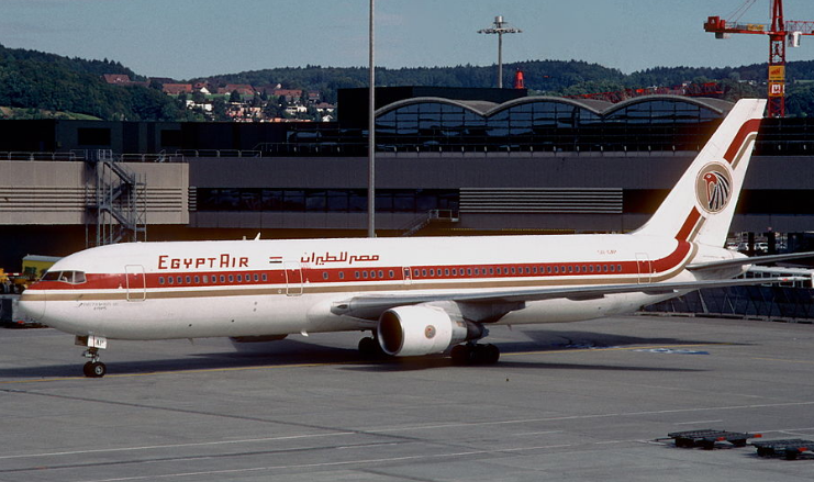 Boeing 767 авиакомпании EgyptAir, фото за две недели до катастрофы