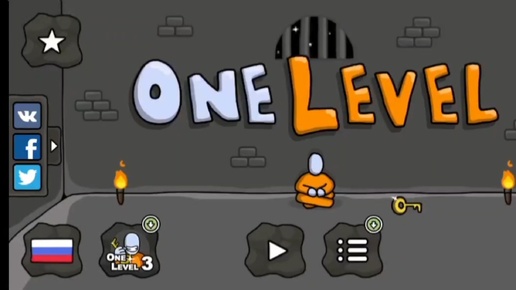 Проходим все уровни в One Level: Stickman Jailbreak.