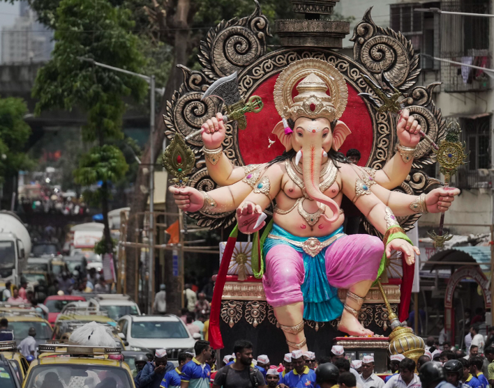 Празднование Ганеша Чатуртхи в Тамилнаду (Индия). Фото: Oneindia Tamil