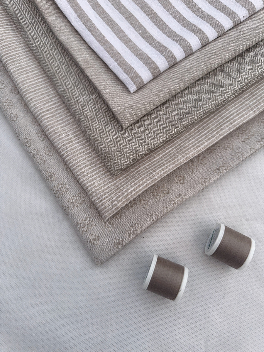 Часть первой закупки. Лён и лён с хлопком из Оршанского льнокомбината 