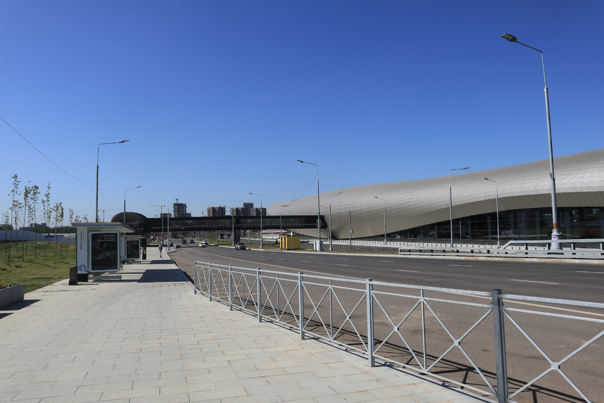Потапово - новая станция метро среди широкой автомагистрали -27