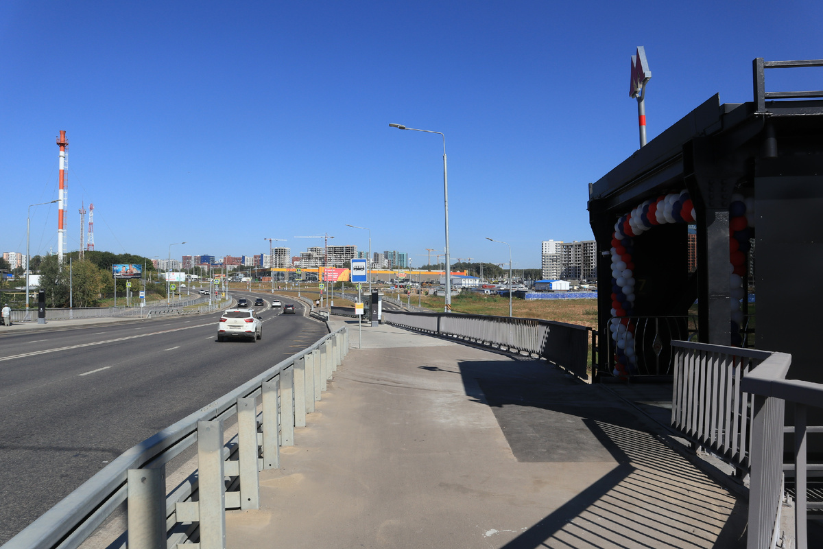 Потапово - новая станция метро среди широкой автомагистрали -35-2