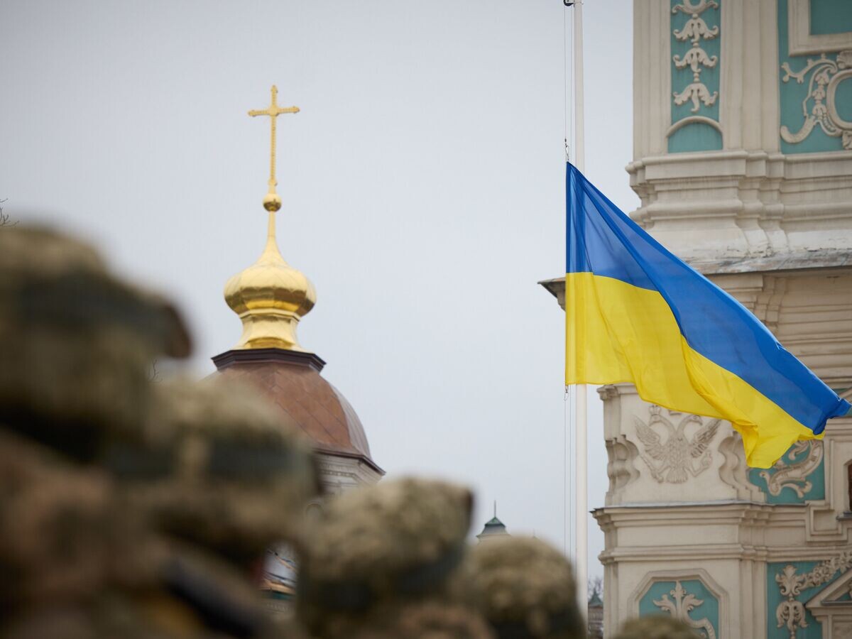    Украинский флаг, Киев© Фото : Public Domain/President Of Ukraine