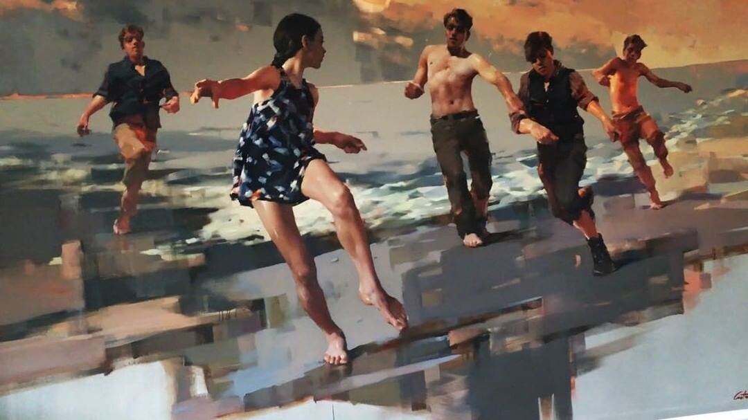 Картина художника Константина Дворецкого / Costa Dvorezky под названием " УБЕГАЙ !"