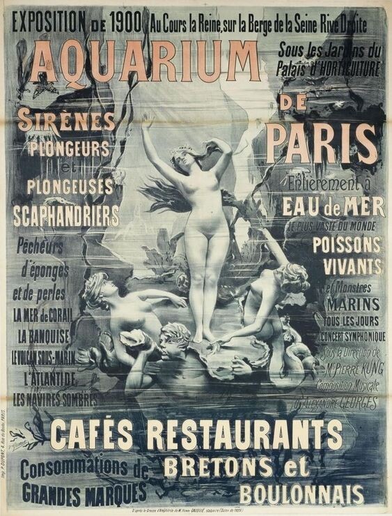 L’Exposition universelle de Paris en 1900. Плакат Всемирной Выставки в Париже 1900.