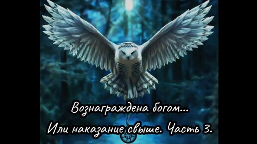 Вознаграждена богом... Или наказание свыше. Часть 3. Мистический аудио рассказ.