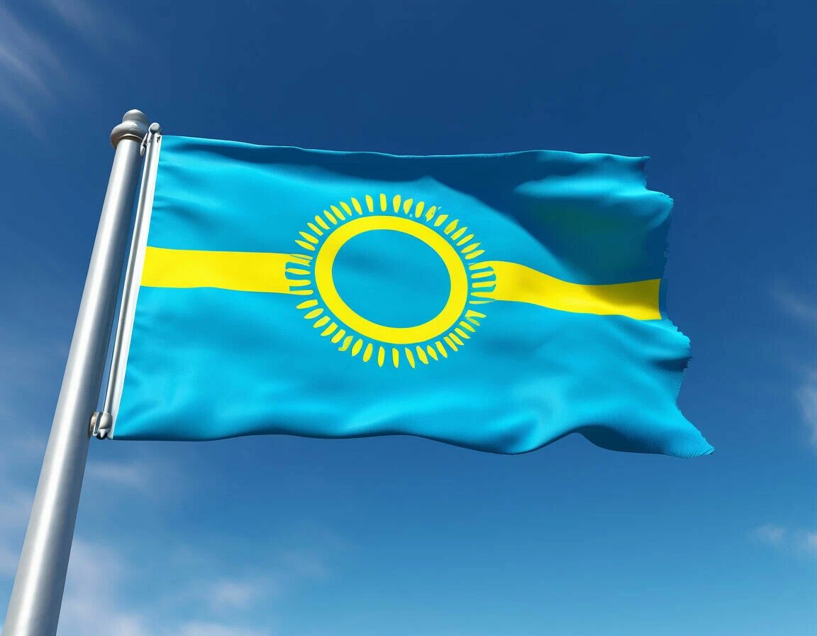 Флаг Республики Казахстан