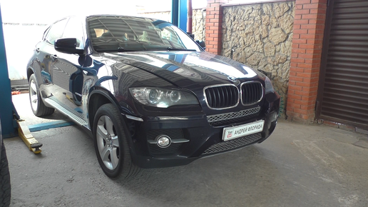 Замена прокладок теплообменника на BMW X6 2011 БМВ X6 3,0 бензин 1часть