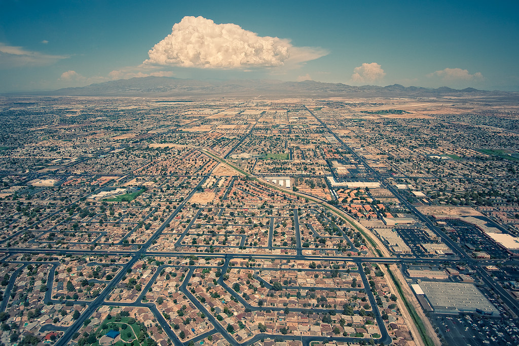 Лас-Вегас. Фотография с квадрокоптера. 