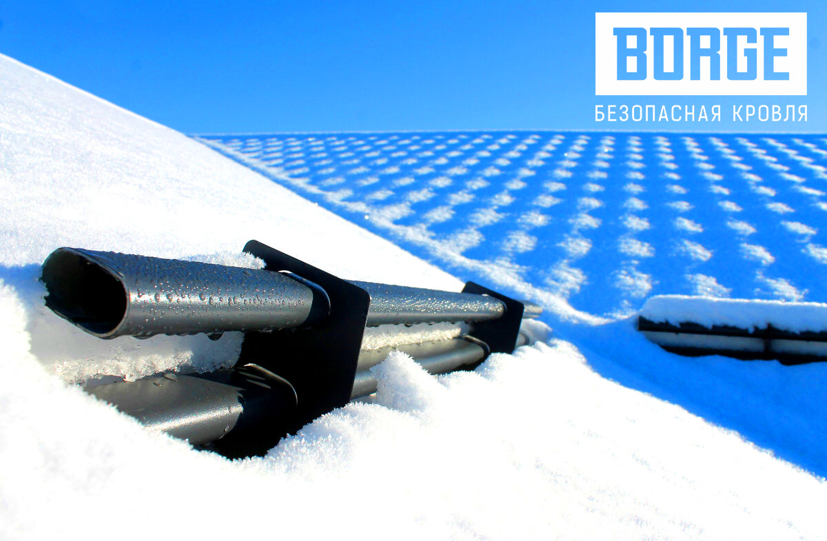 Снегозадержатели на зимней кровле