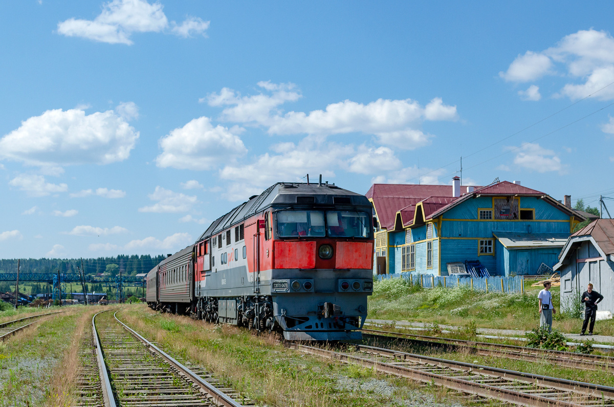 ТЭП70-0479 (ТЧЭ-13 Егоршино) с поездом 6943/6393 Чусовская - Кузино на станции Кын