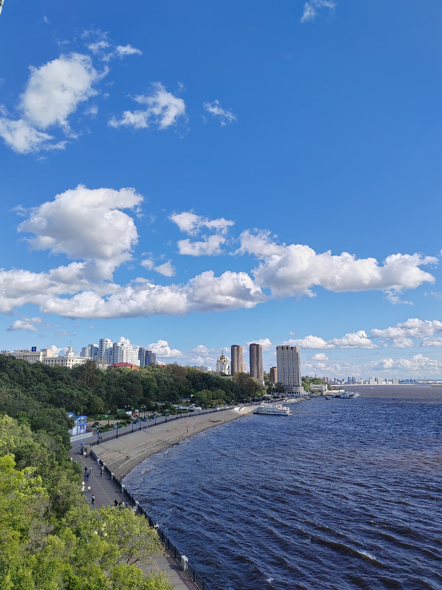 Вид на набережную в Хабаровске