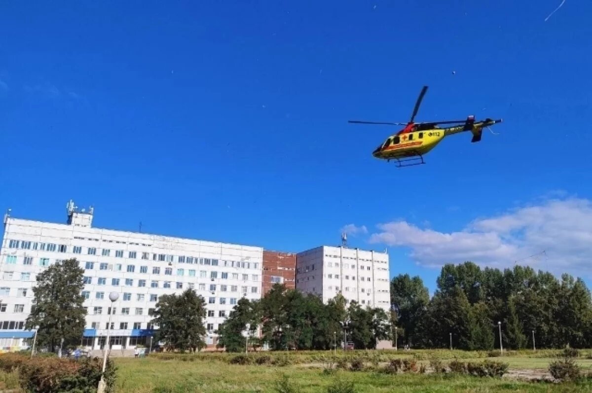    У больницы Андрея Первозванного оборудовали вертолётную площадку