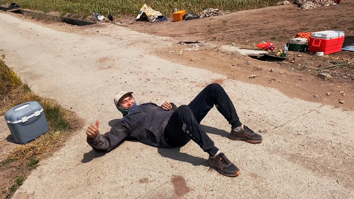 Мой знакомый после пары часов работы в поле с корейцами