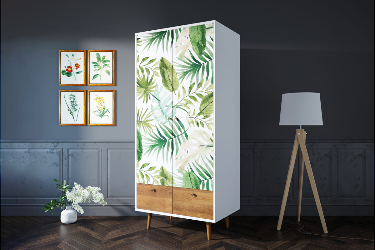 Шкаф Berber Print 04 со скидкой 28% — 46 223 рубля*. Код для поиска на сайте Home24 — 575454.