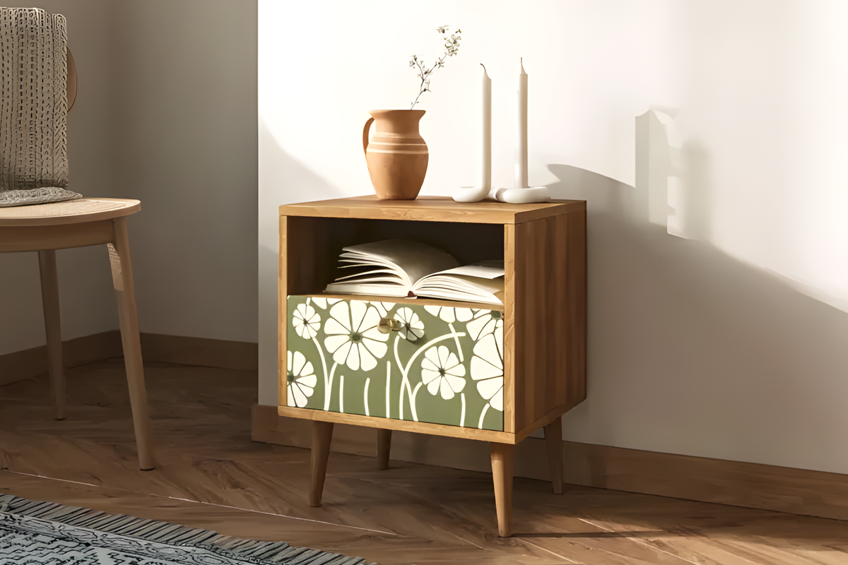 Тумба Berber Print 53 со скидкой 33% — 9433 рубля*. Код для поиска на сайте Home24 — 835960.