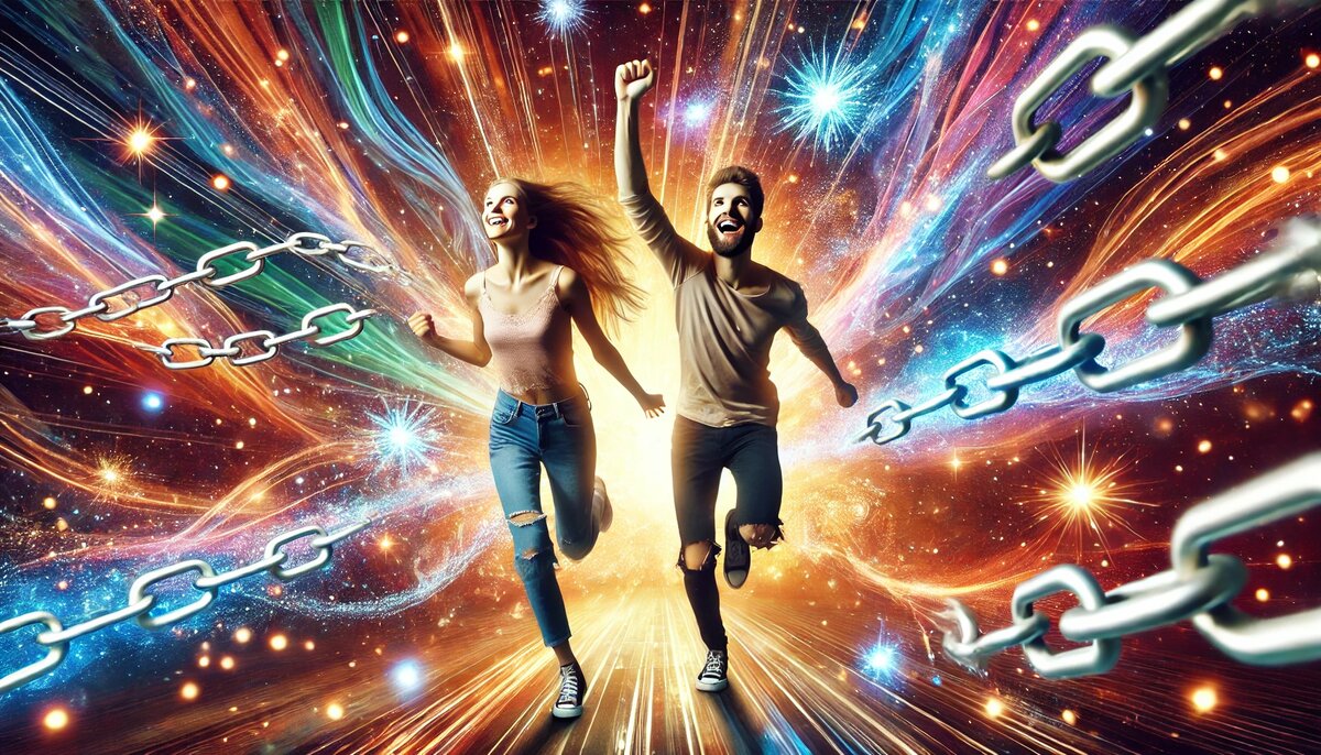 Истинная свобода наступает, когда душа разрывает цепи прошлого и смело идёт навстречу своему светлому будущему