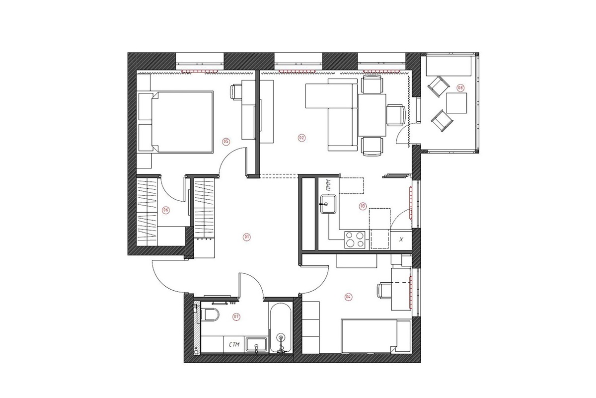 План расстановки мебели
