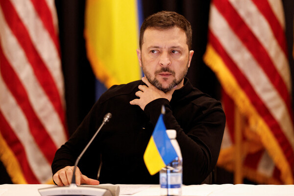 Президент Украины Владимир Зеленский на базе «Рамштайн», 6 сентября 2024 года / Heiko Becker/Reuters