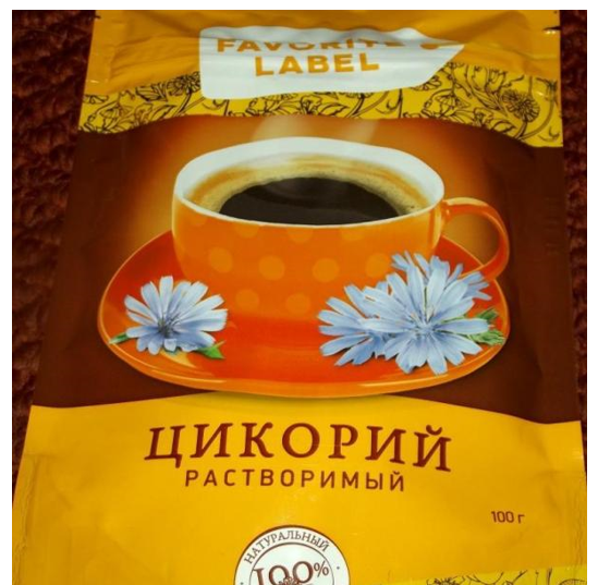 100% натуральный растворимый цикорий фирмы Favorite Label.
