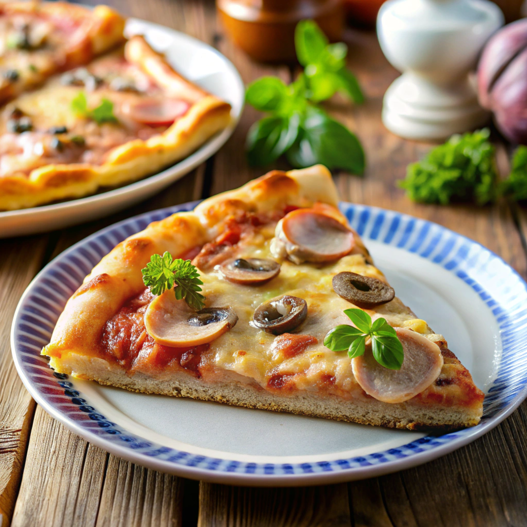 Пицца с ветчиной, грибами и сыром в духовке: рецепт для домашних вечеров