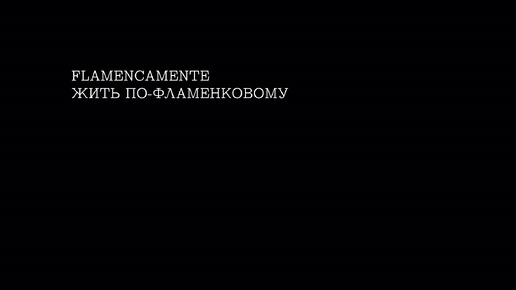 Первый полнометражный документальный фильм «Flamencamente. Жить по-фламенковому» (2024), Россия