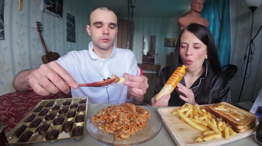 Tải video: МУКБАНГ УДОН СО СВИНИНОЙ В СОУСЕ / ФРЕНЧ ДОГ / КАРТОШКА ФРИ / FAST FOOD / EATING Mukbang ASMR АСМР