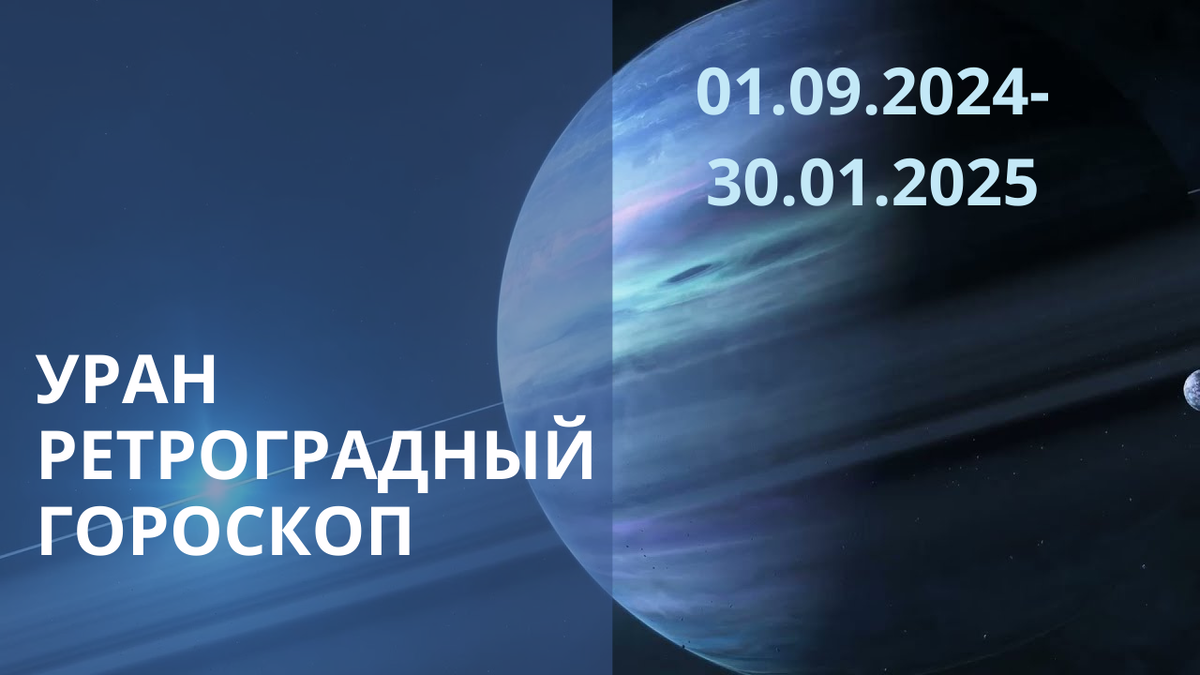 Планета Уран. Фото в свободном доступе.