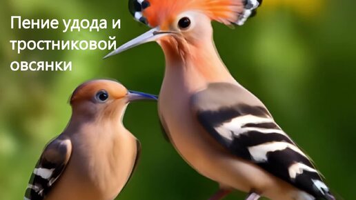 Как поёт удод и тростниковая овсянка #птицы #голосаптиц