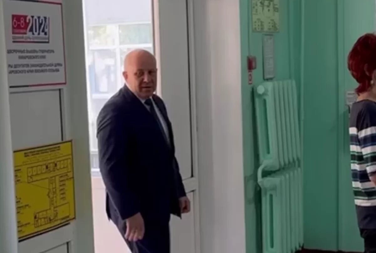    Мэр Кравчук проголосовал на выборах губернатора Хабаровского края