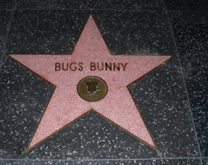 Звезда зайца Банни на голливудской аллее славы