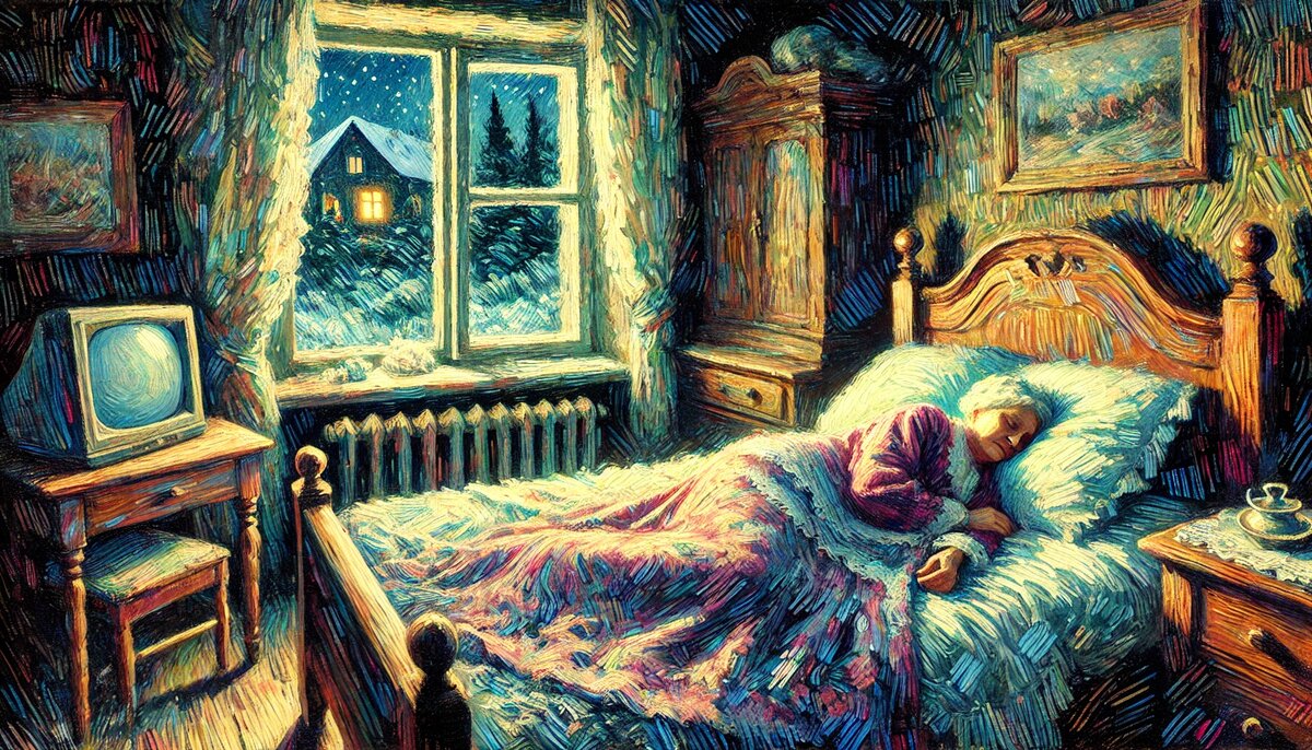 Старенькая печка едва теплилась, не справляясь с лютым февральским холодом.