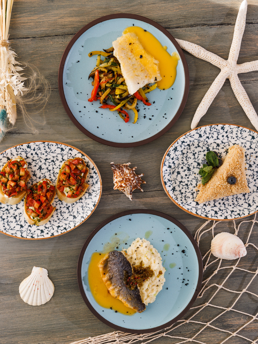 Блюда из ресторана Паруса на море город Сочи 