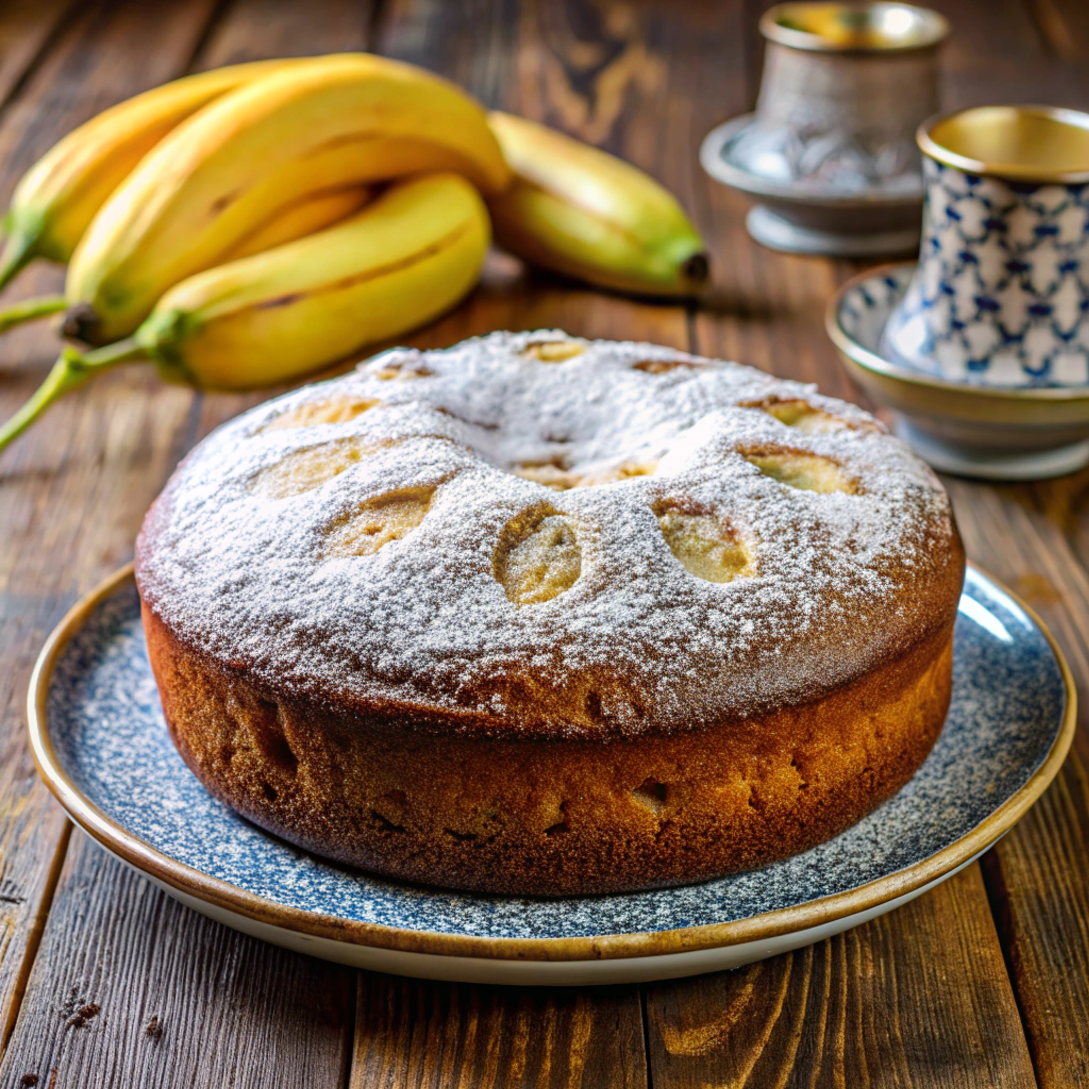 Простой банановый пирог на скорую руку: всё смешал и в духовку