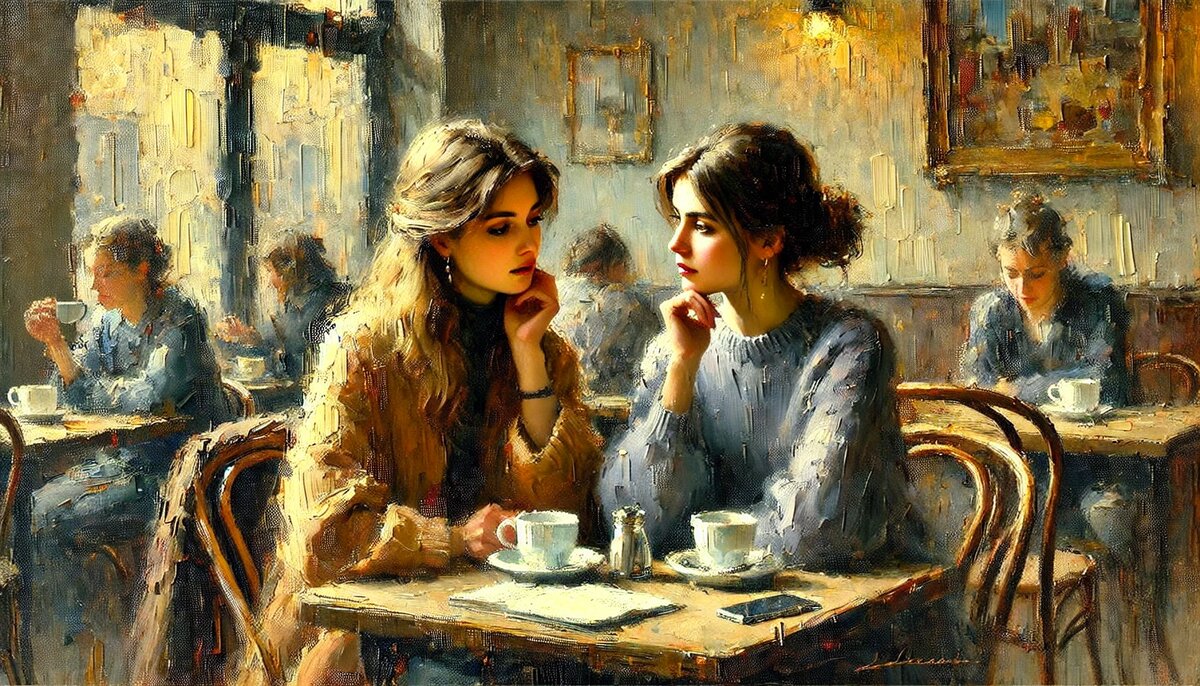 Вера заказала два капучино, избегая смотреть Марине в глаза.