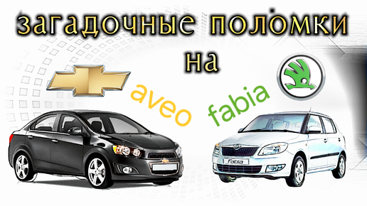 Машины - загадки Fabia и aveo T300