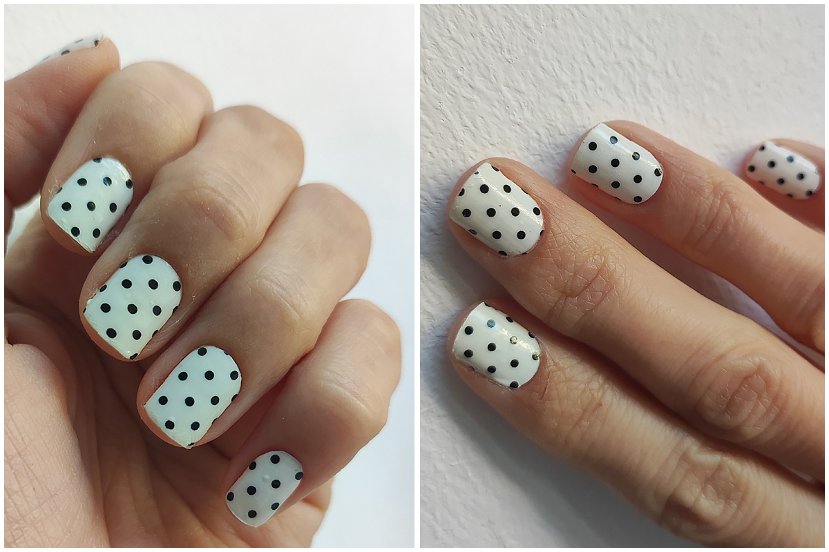 После коррекции: попилила кончики и покрыла прозрачным лаком