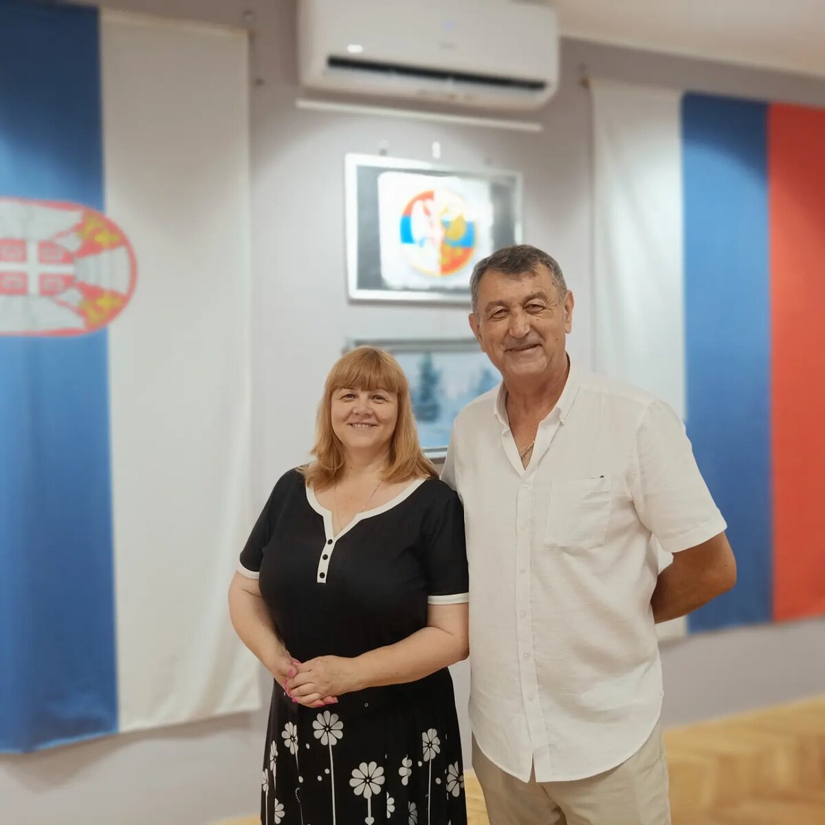 с Мичой Джукичем, председателем Общества сербско-российской дружбы города Шид,