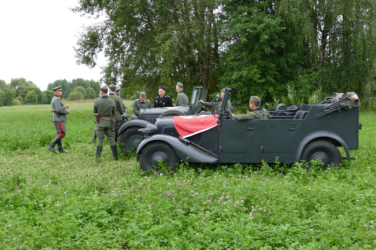 Она же на съемках фильма "Василий Тёркин".