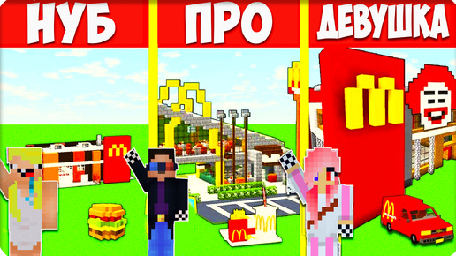 🍔ПОСТРОИЛИ РАБОЧИЙ МАКДОНАЛЬДС В ДЕРЕВНЕ ЖИТЕЛЕЙ В МАЙНКРАФТ MINECRAFT 100% ТРОЛЛИНГ ЛОВУШКА НУБИК ЛЕСКА ШЕДИ