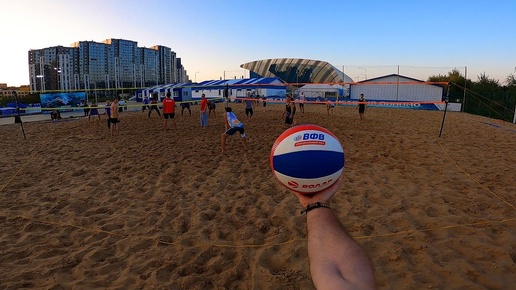 🇷🇺 Волейбол на 3 сетки в Казани | Volleyball first person on three net | Full Game | Tri-ball