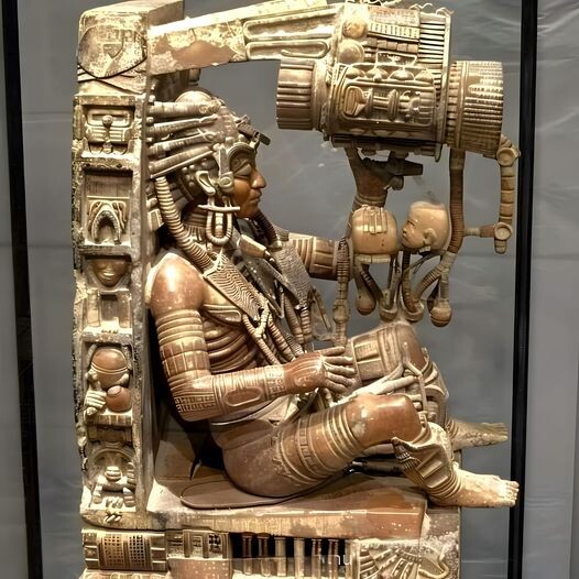 Индеец майя управляет неизвестной техникой через нейроинтерфейс (фото: Эрих фон Деникен)